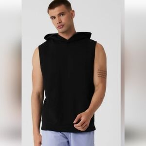 ALO Mens L Sleeveless Hoodie NWOT